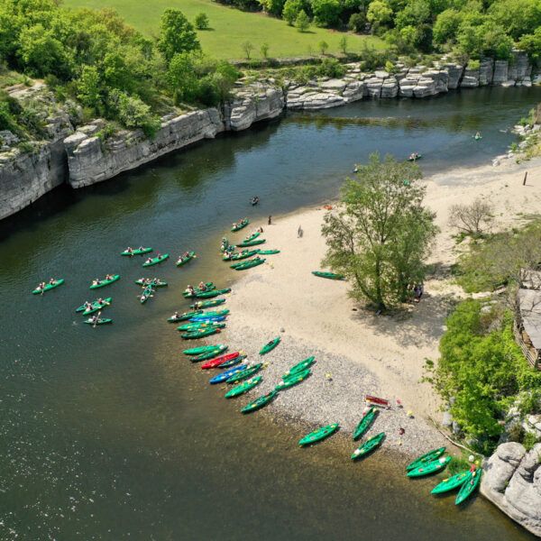 Canoeing on the Ardèche